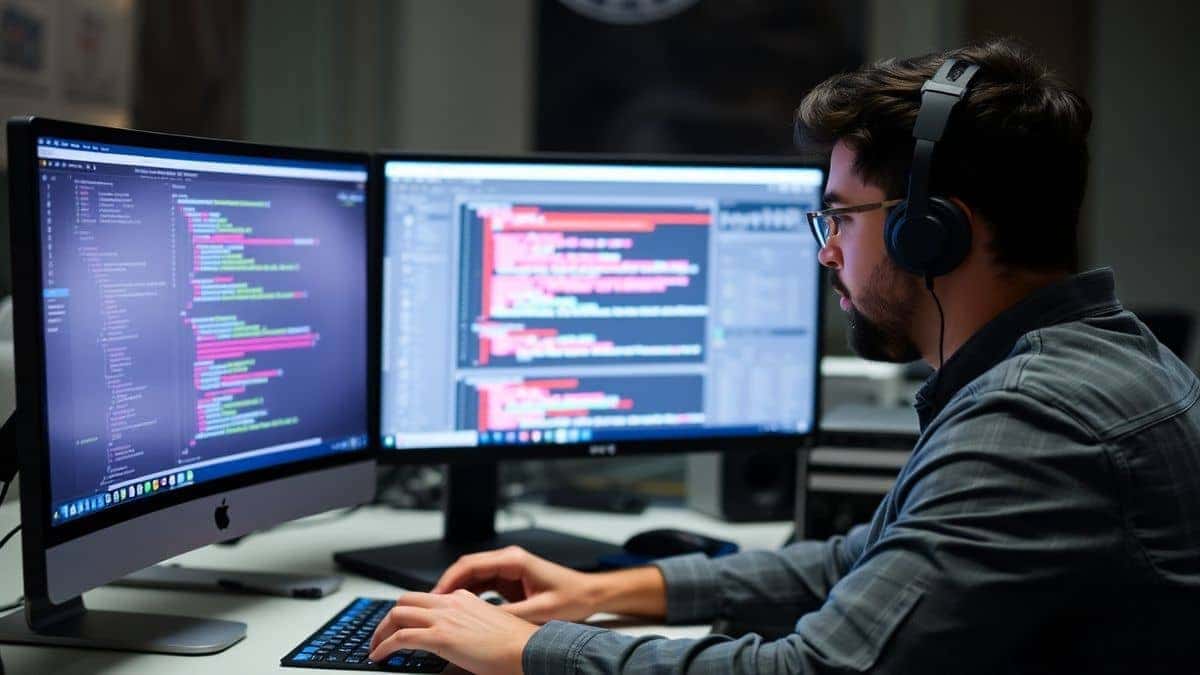 developer using multiple online tools including SQL validator, JSON formatter, and CSV converter in browser tabs