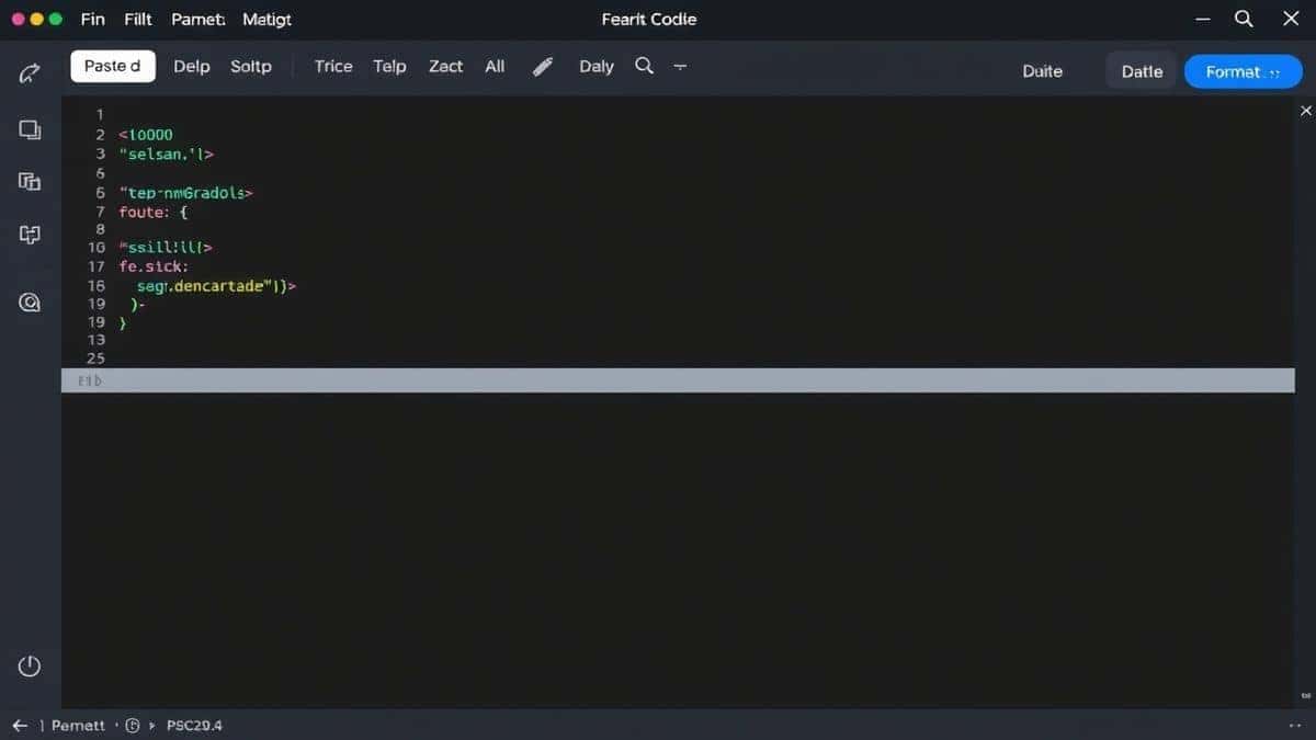 sleek online code editor with paste area and format button showing clean interface