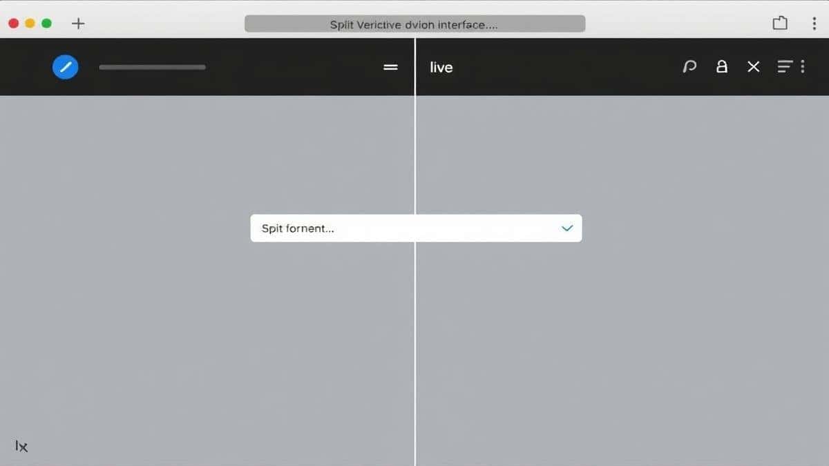 split interface showing input template on left and live formatted output on right
