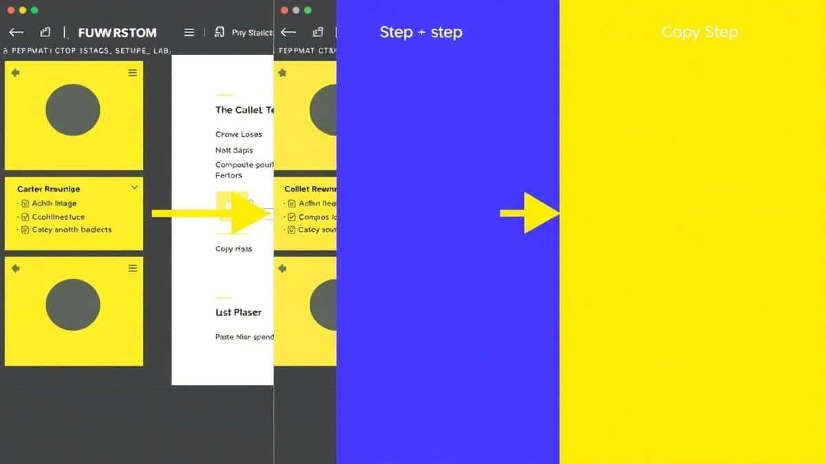step-by-step screenshots showing paste, process, and copy workflow in the formatting tool